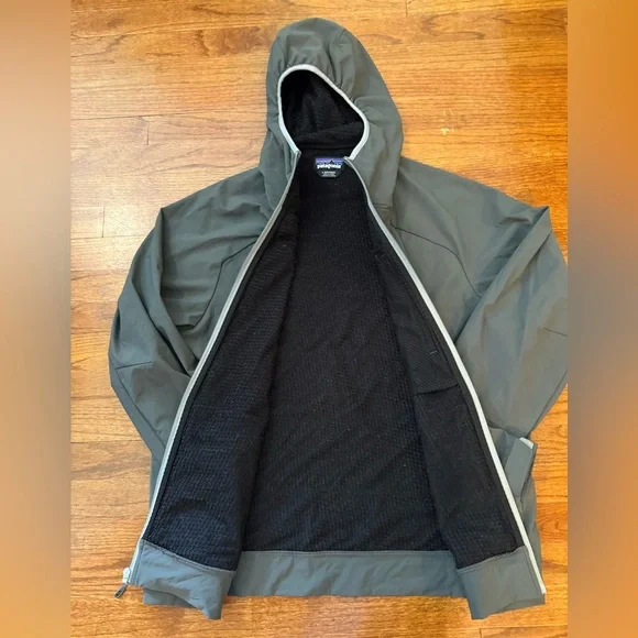 Men's Grey Patagonia Snap Dry Hoody - Picture 6 of 8